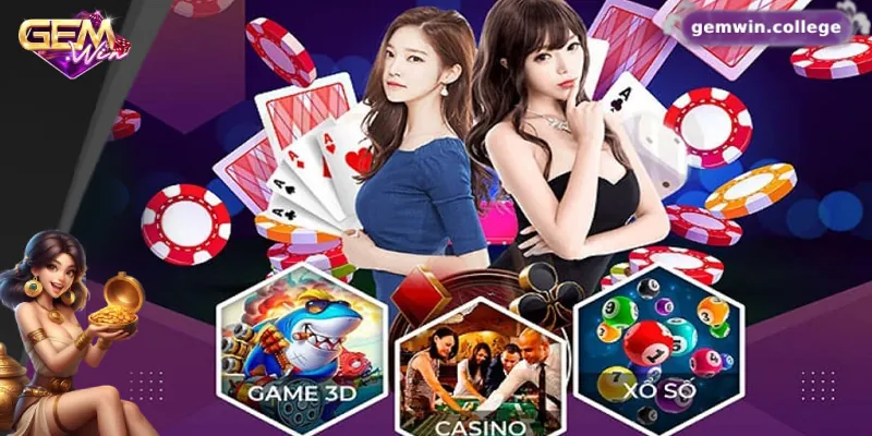 Giới Thiệu Gemwin – Cổng Game Uy Tín, Ưu Đãi Khủng Mỗi Ngày 3 Hệ thống trò chơi đa dạng của Gemwin