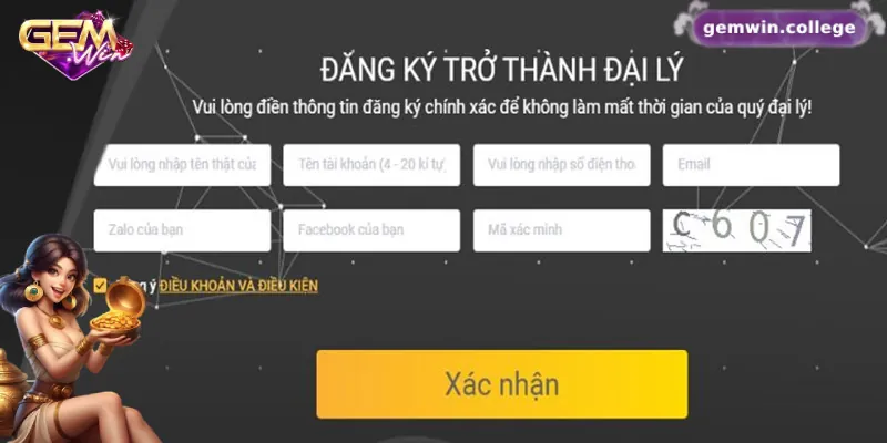 Hướng dẫn chi tiết cách đăng ký làm đại lý Gemwin