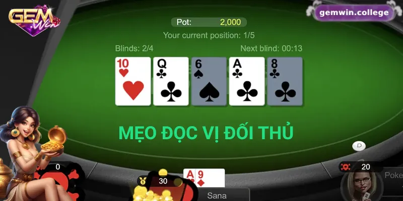 10 Kỹ Thuật Chơi Poker Online Giúp Đọc Bài Đối Thủ Dễ Dàng 2 Mẹo đọc vị đối thủ qua biểu cảm và hành vi cơ thể